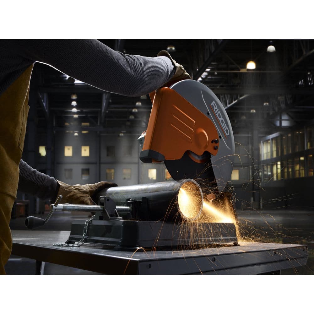 Sierra de corte abrasiva de 15 amperios y 14 pulgadas