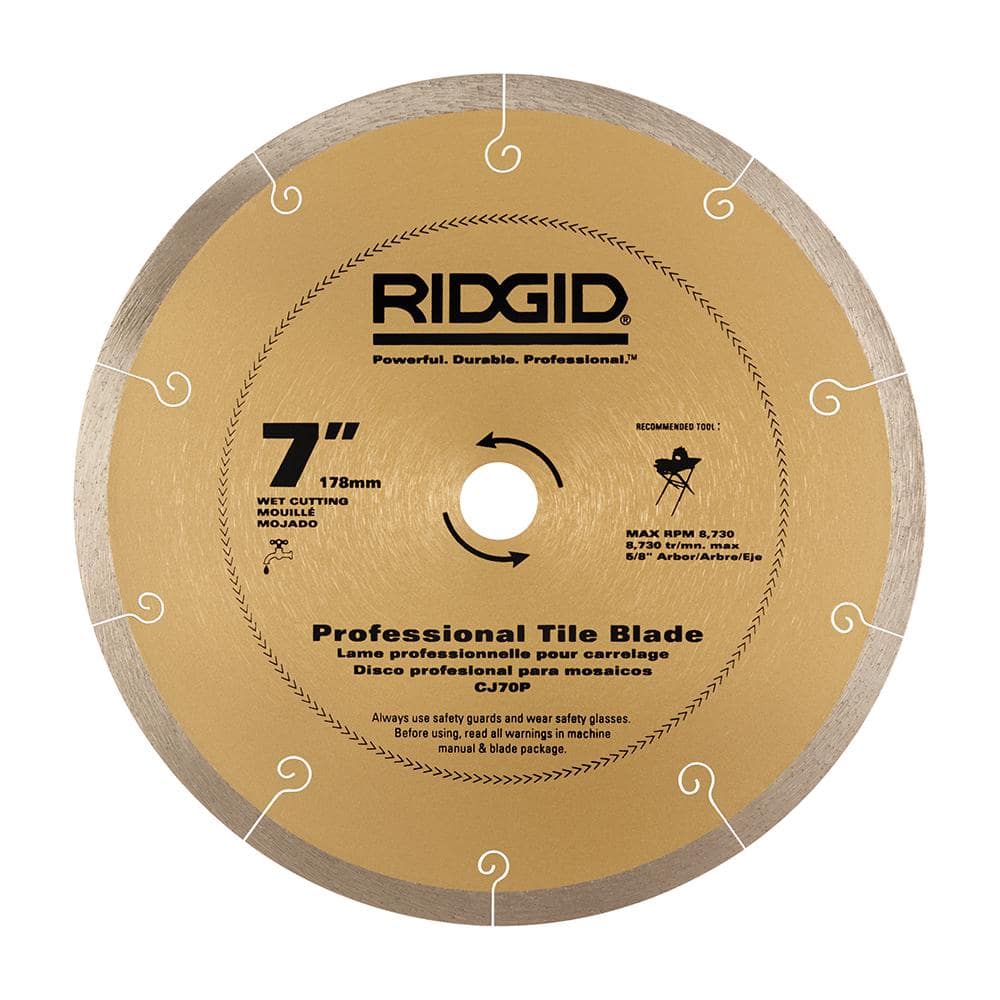 Sierra de mesa con cable para azulejos húmedos, de 6,5 A y 7 pulgadas de hoja