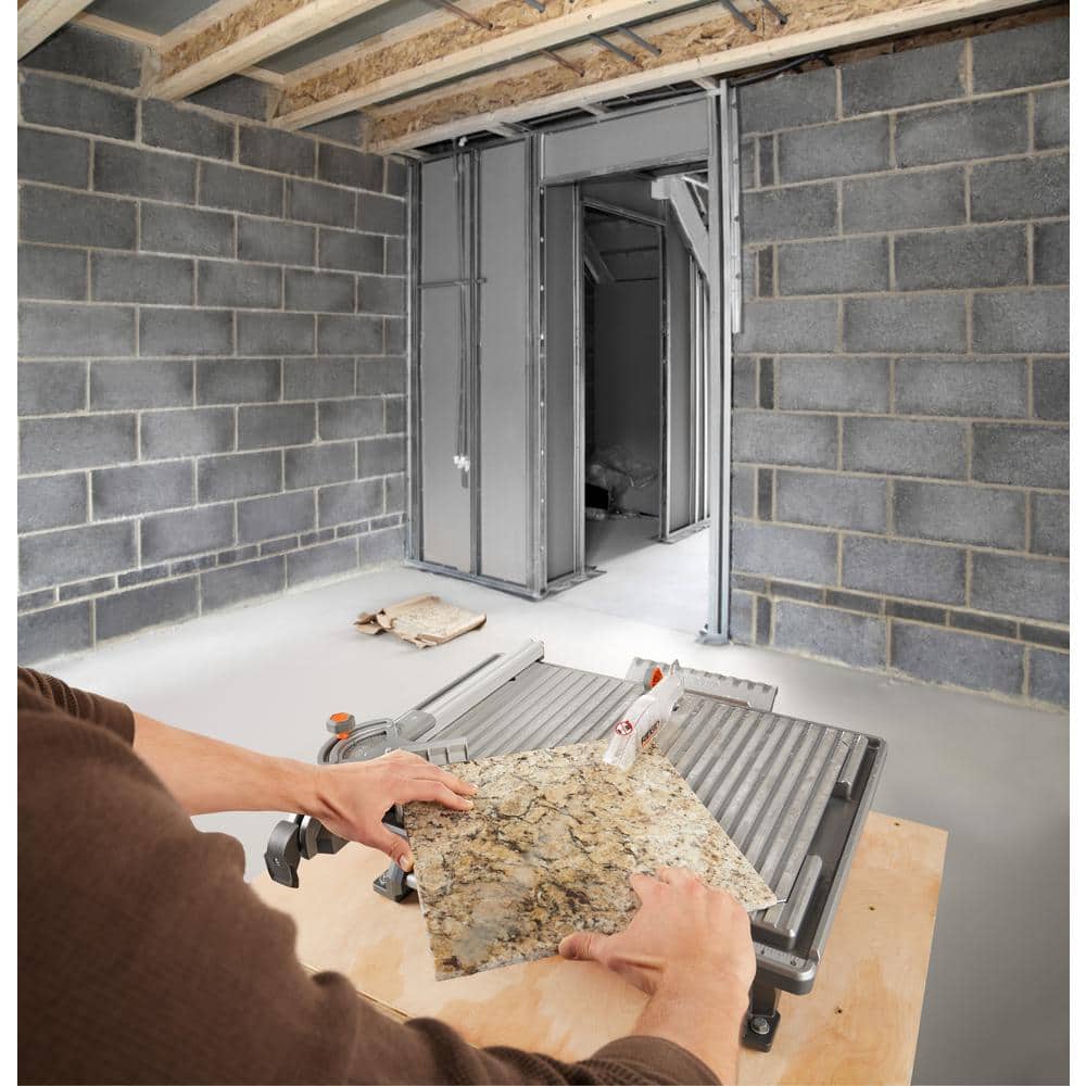 Sierra de mesa con cable para azulejos húmedos, de 6,5 A y 7 pulgadas de hoja